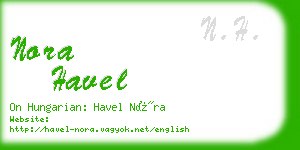 nora havel business card